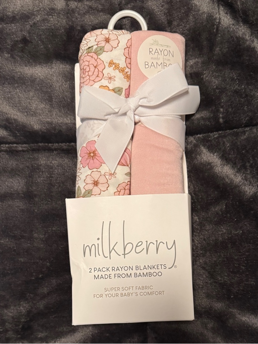 Milkberry Rayon Bamboo 2-Pack Swaddle Blankets
